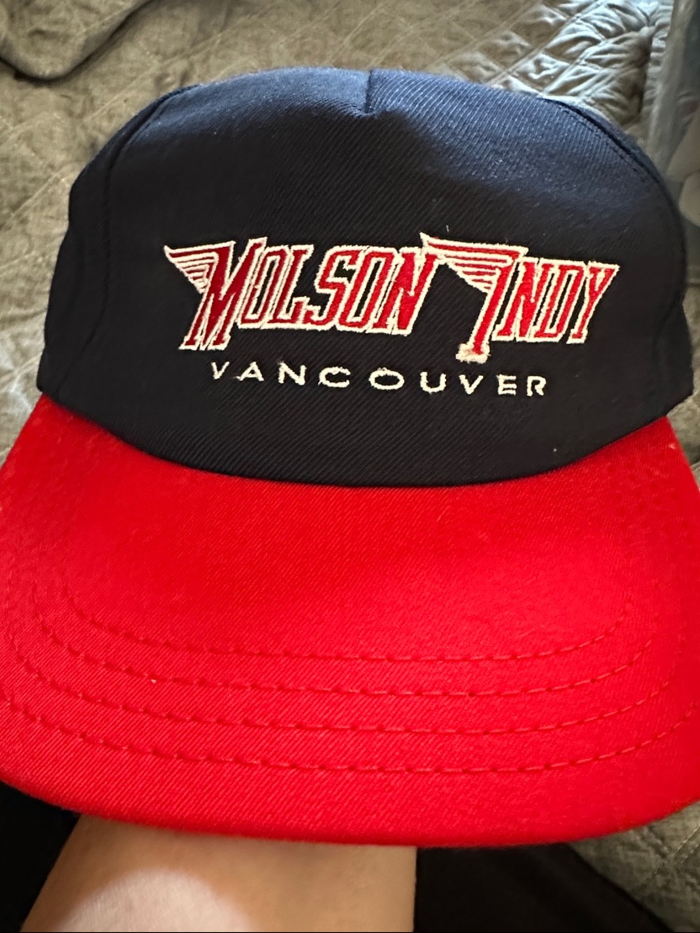 Vancouver Two-Tone Baseball Cap - Black & Red